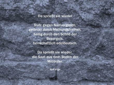 Da sprießt sie wieder